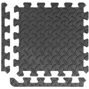 -Gym Flooring Interlocking EVA Soft Foam Floor Mat, 18 Pieces Puzzle Rubber Tiles Protective Ground Surface mat for Home Workout Equipmen, Floor Padding for Kids