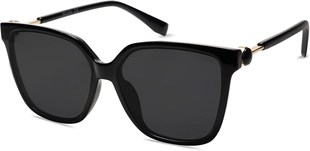 SOJOS Fashion Square Sunglasses for Women Trendy UV Protection Lens Womens Sunnies Sunglasses SJ2196