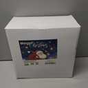 175pcs Christmas Dinnerware Set Disposable for 25 Guests, Blue and White Christmas Plates Includes 25 Dinner Plates, 25 Blue Snowflake Dessert Plates, 75 Silverware Set, Cups and Place Cards