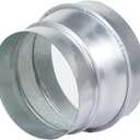 TOP-VIGOR 7" to 6" Round Air Duct Reducer, Galvanized Steel Vent Reducer Connector for Inline Fan, Dryer Vent & Range Hood, Easy Slip-Fit Installation