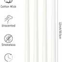 Viyffo Taper Candles, 12 Inch, 20 Pack, White Unscented, Dripless & Smokeless Design, Up to 8-Hour Burn Tall Candlesticks for Wedding, Dinner & Home Decor