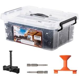 1250 PCS Hidden Deck Fasteners for Composite Decking Board,Composite Deck Clips & Plastic Hidden Fastners with Metal Screws,Universal Nylon Clips for Composite Decking 1250 PCS Hidden Deck Fasteners for Composite Decking Board,Composite Deck Clips & Plastic Hidden Fastners with Metal Screws,Universal Nylon Clips for Composite Decking