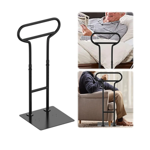 Bed Rails for Elderly Adults Safety, Adjustable Bed Cane for Elderly, Heavy Duty Stand Assist Railing for Seniors, for Couch, Chair, Full, Twin Bed (260LBS Loading, 5 Heights, Black)