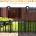 Deck Fence Gate Outdoor, 32''H Gate for 36''H Deck, Entry Way Metal Gate Black Powder Coated DIY Fence Gate, for Residential, Yard, Patio(No Hinge)