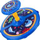 Ocean Twister 360° Sit Twist Spin Classic Spinning Kids Toy Activity Toy for Toddlers Ages Over 18 Months 2 3 4 5 Birthday for Boy Girl Indoor or Outdoor Larger Chassis More Stable and Safer (Blue), Standard