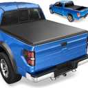 Soft Roll-up Truck Bed Tonneau Cover for Ford F-250 Super Duty 1999-2015, F-350 Super Duty 1999-2016, Fleetside 6.75 ft 81 in Bed, Not for Flareside