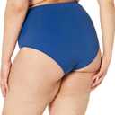Amazon Essentials Women's High Waist Swim Bottom (Available in Plus Size) (Medium, Deep Blue)