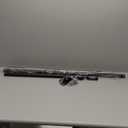 Tension Curtain Rod 51-86 Inch, Curtain Rod No Drilling for Window or Bathroom Closet, Outdoor Curtain Rods for Patio Tension Rod, Easy to Install, Never Rust, Rod Diameter 1.26 Inches - Black