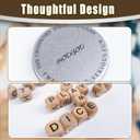 2 Set – The Crossword Dice Game Set, Wooden Letter Dice –Dice Game,Word Dice,Travel Game, Fun Multiplayer Word Game for Travel, Camping, and Family Night, with Portable Storage Boxes