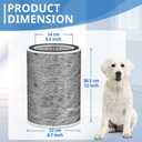 HP202 Replacement Filter Compatible with HP201, UA205, AP1000 HP200 For Shark HC501, HC502 Air Purifier MAX Replacement Filter HEPA, Part # HE2FKBASMB, HE2FKBAS, HE2FKPET, HE2FKPRO (2 Pack)