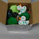 Jerify 12 Pcs 2 Inch St. Patrick's Day Rubber Ducks Bulk Holiday Rubber Ducks 4 Styles Shamrock Cruise Ducks Baby Shower Duck Bath Pool Birthday Irish Kids Gifts for Party Favors Accessories