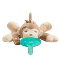 Philips AVENT Soothie Snuggle Pacifier Holder with Detachable Pacifier, 0m+, Monkey, SCF347/02 (1 Count (Pack of 1))