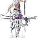 NIKKE Acrylic Stand, Guren, Approx. W 1.7 - 4.1 x H 4.7 inches (43 - 106 x 120 mm), Acrylic