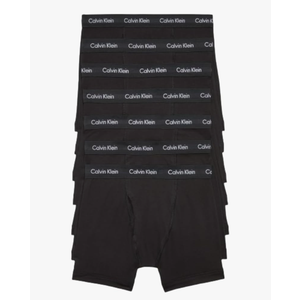 Calvin Klein Men's Cotton Stretch 7-Pack Boxer Brief, Black, Size M