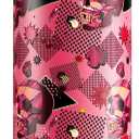 POWCAN 24 oz Insulated Skull Water Bottle: 2-in-1 Lid with Push-Button Spout & Quick-Flip Straw, Leakproof, Car Cupholder Friendly, Stainless Steel for Gym, Travel, Camping (Candy Vandal)