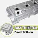 Aluminum Valve Cover Right Passenger Side Compatible with 1996-2002 Toyota 4Runner 1995-1998 T100 1995-2004 Tacoma 2000-2004 Tundra 3.4L V6 1120162040