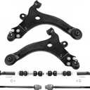 Front Lower Control Arms L/R for Buick Century 97-05 3.1L Regal 97-04 3.8L Chevy Impala 06-16 Olds Intrigue 98-02 Pontiac Grand Prix 05-08 5.3L Sway Links Tie Rods RK80538 RK80539 8PCS