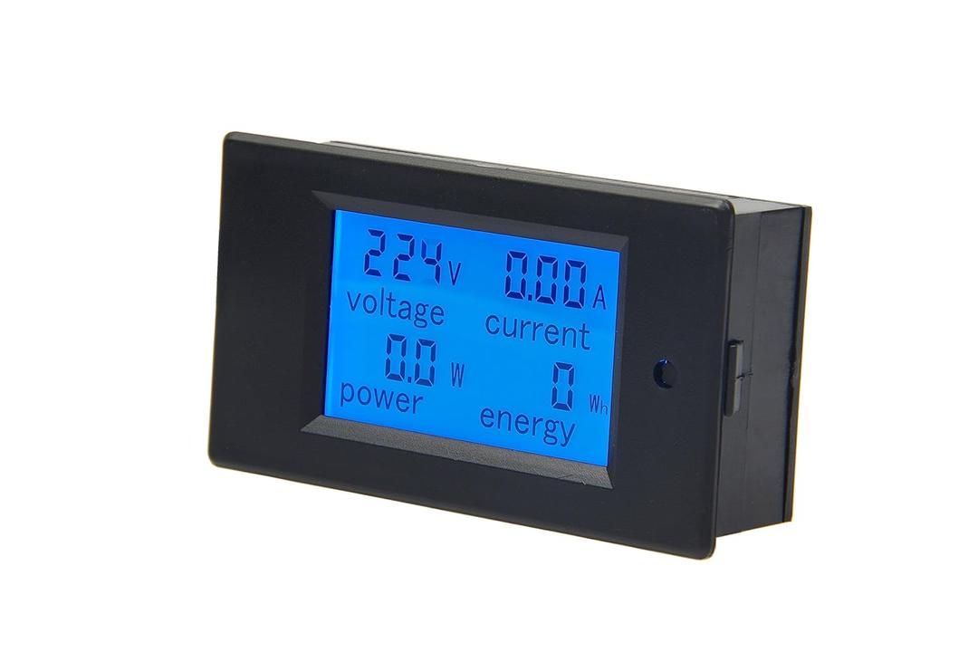 AC Voltmeter Ammeter Digital Multimeter Voltage Ampere Meter Panel AC 80V-260V 110v 220v 20A Electrical Volt Current Power Energy Monitor Tester Gauge with LCD Display & Built-in Shunt