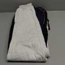 3 Pack Boy's and Girl's Fleece Pull on Jogger Sweatpant with Pockets and Drawstring 2-13 Years (#Black/Navy/Grey)