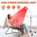 Rhmip Infrared Light,White 275W Near Red Infrared Heat Lamp for Relieve Joinpt Pain and Muscle Aches