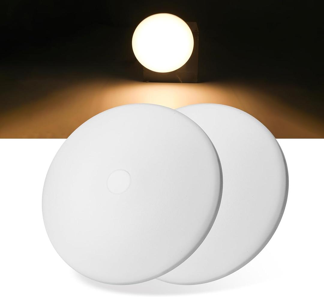 RV Light Interior 12V, 4.5Inch RV Ceiling Dome Light, RV LED Puck Light with ON/Off Switch, 500LM Camper Lights Fixture for RV Boat Camper Trailer (3200K Warm White, 2PCS)