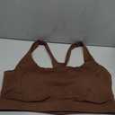 RUNNING GIRL Sports Bras for Women High Support,Racerback High Impact Grey Sports Bra Moulded Cup Workout Bra Push up (Large)