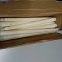 Funtery 48 Pcs Flameless LED Taper Candles Battery Operated Candles Bulk Realistic LED Candlesticks Flickering for Wedding Church Graduation Party Home Decor(Ivory,Classic Style)