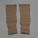 Calf Compression Sleeve for Men & Women Unknown, 1 Pair, Footless Compression Socks 20-30mmHg for Leg Support, Shin Splint, Pain Relief, Swelling, Varicose Veins, Maternity, Nursing, Travel, Beige M