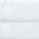 GLAMBURG 700 GSM Premium Cotton 2-Pack Oversized Extra Large Bath Sheet Set - 100% Combed Cotton - 2 Bath Sheets 35x70 - Luxury Hotel & Spa Quality - Durable Ultra Soft Highly Absorbent - White