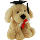  Graduation Grad Retriever Pup Stuffed Animal - Soft Keepsake for Graduates - A Gift of Affection to Express Congratulations - Tan 8 Inches 