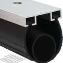 Duzzy Universal Garage Door Seals Kits, Pre-drilled 10 Feet U+O Ring Heavy-Duty Weatherproofing Garage Door Rubber Seals Bottom Pakage with Aluminum Track Retainer Base Kits