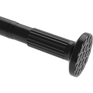 Tension Curtain Rod, 51-145 Inches,Spring Shower Tension Curtain Rod, Closet Rod, for Windows or Shower, Easy to Install, No Drilling, No Rust, for Bathroom, Rod Diameter 1.26 Inches, Black,Umimile