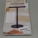 Hand Towel Holder, Matte Black Bathroom Towel Racks, Countertop Towel Stand, T-Shape Towel Holder for Bathroom Kitchen, Size 11" L x 6.7" W x 16.1" H