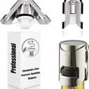 Champagne Sealer Stopper, BGMAX 3 Pack Stainless Steel Sparkling Wine Bottle Plug Sealer Set with a Longer Sealing Plug, Gifts Accessories for Champagne
