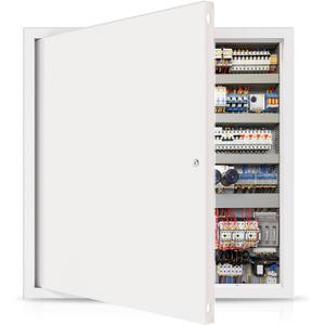 Thick 1mm 20 x 20 Access Panel for Drywall  Heavy-Duty Metal Access Door with Screwdriver Latch, Rust-Proof Attic/Plumbing/Ceiling Access Panel for Drywall for Flush Wall & Ceiling Installation (White)