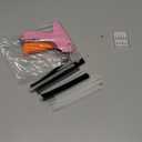 Stitch Gun for Clothes - Handheld Stitch Gun Quick Clothing Fixer - Tagging Gun - Includes 6 Needles, 1000 Black Fasteners & 1000 White Fasteners (Pink, Orange)