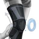 NEENCA Professional Knee Brace for Pain Relief, Medical Knee Compression Sleeve, Knee Support with Horizontal Knit Tech for Meniscus Tear, ACL, Arthritis, Joint Pain, Runner, Workout, L