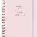 2026 Planner - Weekly and Monthly Planner, January 2026 - December 2026, Hardcover, 2026 Calendar Planner Book with Tabs, Aesthetic, Perfect for Office Home School Supplies (Pink, A5 (Jan 2026-Dec 2026))