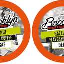 Brooklyn Beans Coffee Pods,Hazelnut Decaf - Compatible with Keurig K Cup Brewers Including 2.0 Machines,Deliciously Nutty Flavor,40 Count (Pack of 2)