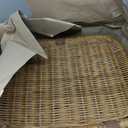 KOUBOO Wicker Rattan Laundry Hamper with Lid, Stylish Woven Basket for Laundry, Towels Blankets, Dirty Clothes, Ideal for Bedroom, Bathroom, Brown