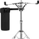 Youeon Snare Drum Stand with Drum Sticks Holder, Double Braced Tripod Snare Stand Fit for 10 to 14 Inch Snare Drum, Drum Pad, Adjustable Height 14.5 to 23 Inches for Drum Beginners, Lightweight