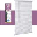 Living Accents 5043797 Vinyl 1 in. Mini-Blinds 71 x 72 in. White Cordless