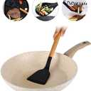 Silicone Cooking Utensils Set, 11 Pcs Black Silicone Cooking Utensils Set, Nonstick & 230°C Heat Resistant Cooking Utensils with Wooden Handle, Cooking Utensil Set for Culinary Enthusiast (Black)