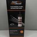 FOUR UNCLES Oil Extractor - Vacumm Fluid Extractor with Pump Tank Remover & Tubes for Oil Change and a Hose for Brake Bleeding