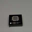 MioHHR Stainless Steel Band and Case Compatible with Apple Watch Band 45mm, Men Metal Protective Bumper Cover for iWatch Series 9/8/7, Titanium Color