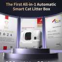 PLT01 Automatic Cat Litter Box, Self Cleaning Litter Box with Auto Sand Refilling, Auto Packing & Sealing, One‑Click Cleaning, Deodorization, APP Control, Radar Weight & TOF Safety Sensor