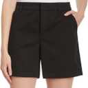 Gloria Vanderbilt Women High Rise Cotton Chino Shorts, Size: 6