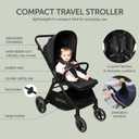 KOOLABABY Reversible Baby Stroller Foldable Stroller with Parent & World Facing Seat, Multi-Recline & Extendable Canopy Toddler Stroller