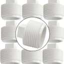 YSIL 10 Pack 1-1/2" Sewer Cleanout Cap NPT Cleanout Plug Male Adapter Male Threaded Pipe End Cap for Drain Pipe