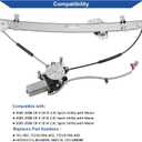 Obaee 741-303 (2 Pins) Front Right Passenge Side Power Window Regulator with Motor Assembly Compatible with Honda CRV 2002-2006, (2 Pins) Replace OE 72210-S9A-A02
